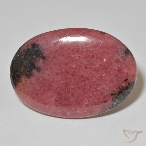 Rodonite ovale da 55,87 ct, 37,5 x 26,8 mm dall'Australia, Photo A