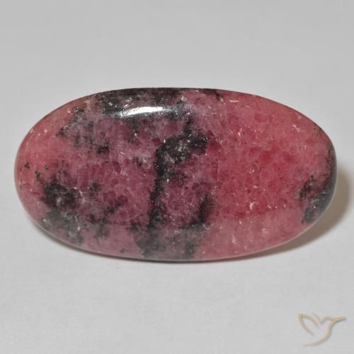 Rodonite ovale da 59,3 ct, 14,6 x 22,9 mm dall'Australia, Photo A
