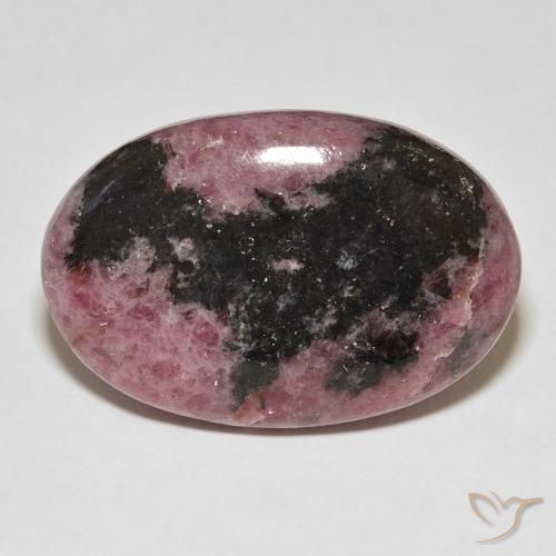 Rodonite ovale da 54 ct, 31,3 x 21,1 mm dall'Australia, Photo A