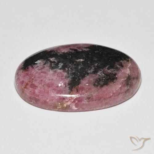 Rhodonite Gemstone in 31.3 x 21.1 mm Size for Sale, Rhodonite Stone in Multicolor Color