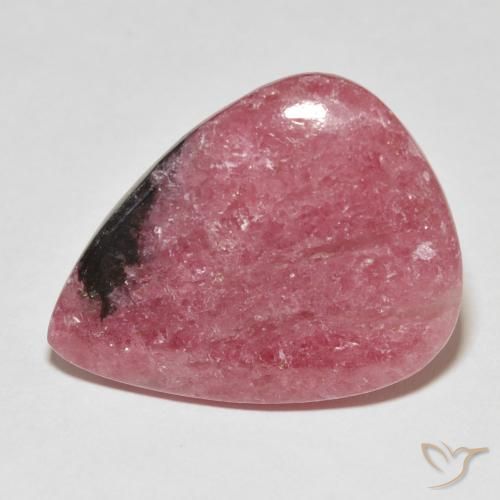 Rodonite a pera da 32,3 ct, 29,5 x 22,4 mm dall'Australia, Photo A