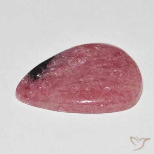 Rhodonite Gemstone in 30 x 22 mm (calibrated) Size for Sale, Rhodonite Stone in Red Color