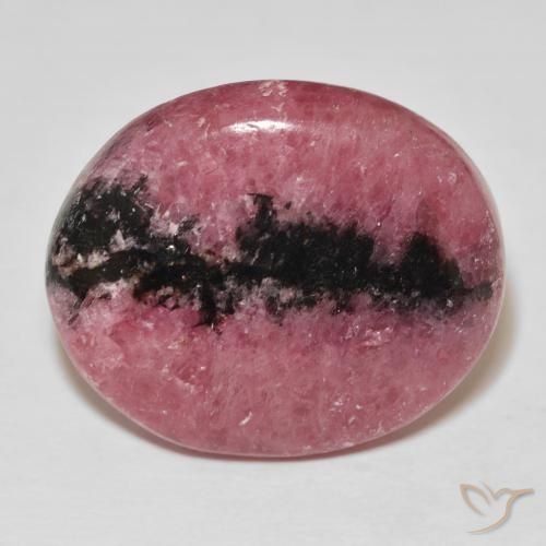 Rodonite ovale da 39,97 ct, 26 x 21,8 mm dall'Australia, Photo A
