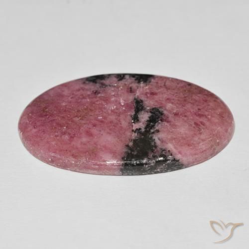 Rhodonite Gemstone in 39.8 x 25.2 mm Size for Sale, Rhodonite Stone in Multicolor Color