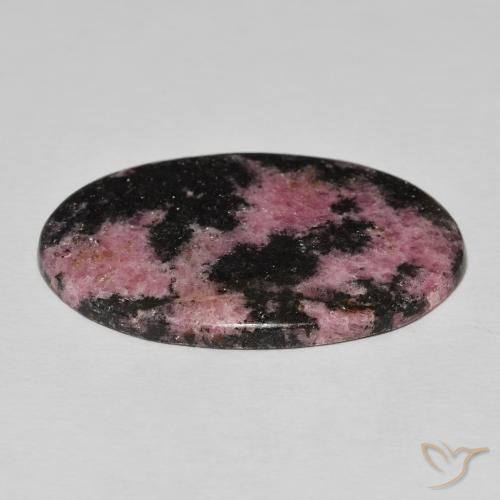 Rhodonite Gemstone in 37.1 x 23.6 mm Size for Sale, Rhodonite Stone in Multicolor Color