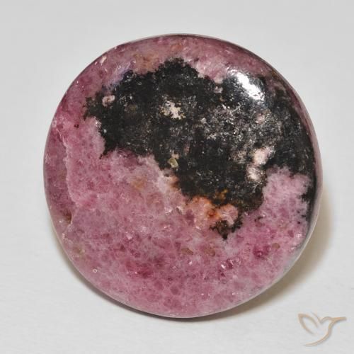Rodonite rotonda da 51,77 ct, 26,4 mm dall'Australia, Photo A