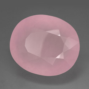 216.65 ct Pink Rose Quartz Stone, Natural Rose Quartz in Oval Facet Shape for Sale
