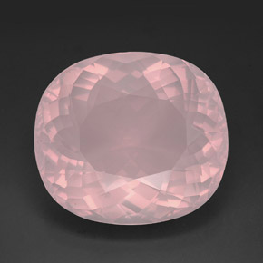 139.70 ct Pink Rose Quartz Gemstone, Rose Quartz Gem in Cushion-Cut Shape for Sale.