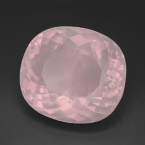 139.70 ct Pink Rose Quartz Stone, Natural Rose Quartz in Cushion-Cut Shape for Sale