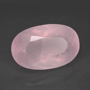 138.35 ct Pink Rose Quartz Stone, Natural Rose Quartz in Oval Facet Shape for Sale