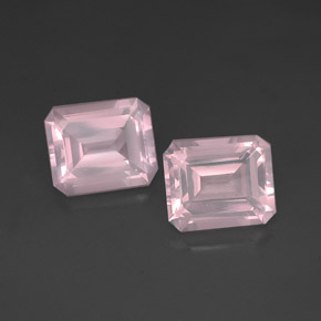 11.62 ct Pink Rose Quartz Stone, Natural Rose Quartz in Octagon Facet Shape for Sale