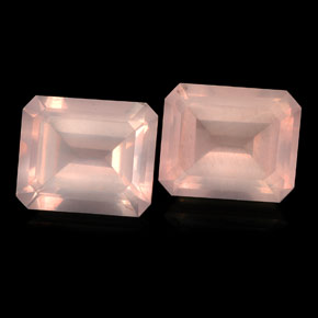 11.45 ct Pink Rose Quartz Stone, Natural Rose Quartz in Octagon Facet Shape for Sale