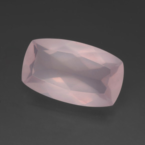 11.28 ct Pink Rose Quartz Stone, Natural Rose Quartz in Cushion-Cut Shape for Sale