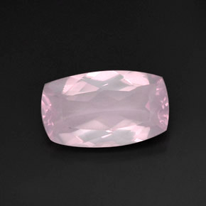 11.28 ct Pink Rose Quartz Gemstone, Rose Quartz Gem in Cushion-Cut Shape for Sale.