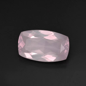 11.28 ct Pink Rose Quartz Stone, Natural Rose Quartz in Cushion-Cut Shape for Sale