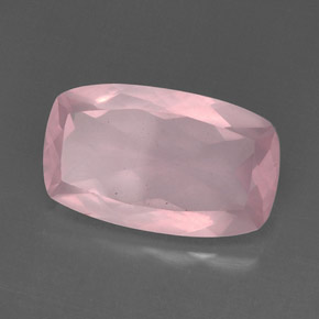 11.86 ct Pink Rose Quartz Stone, Natural Rose Quartz in Cushion-Cut Shape for Sale