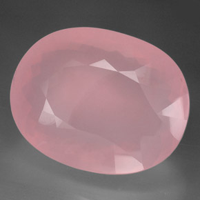474.40 ct Pink Rose Quartz Stone, Natural Rose Quartz in Oval Facet Shape for Sale