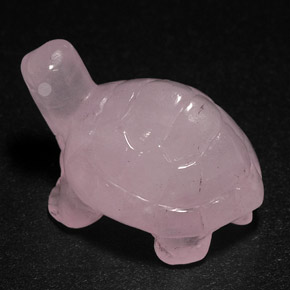 22.40 ct Pink Rose Quartz Stone, Natural Rose Quartz in Carved Hippopotamus Shape for Sale