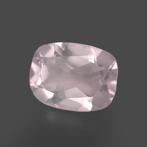 1.70 ct Pink Rose Quartz Gemstone, Rose Quartz Gem in Cushion-Cut Shape for Sale.