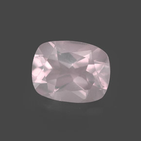 1.87 ct Pink Rose Quartz Gemstone, Rose Quartz Gem in Cushion-Cut Shape for Sale.