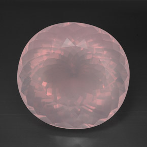 170.60 ct Pink Rose Quartz Gemstone, Rose Quartz Gem in Oval Portuguese-Cut Shape for Sale.