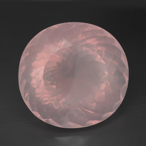 170.60 ct Pink Rose Quartz Stone, Natural Rose Quartz in Oval Portuguese-Cut Shape for Sale