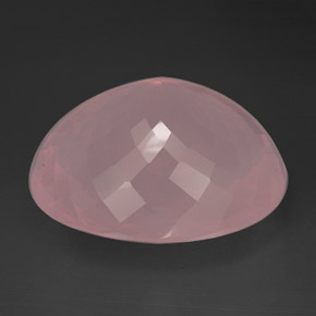 Rose Quartz Gemstone in 39.5 x 33 mm Size for Sale, Rose Quartz Stone in Pink Color
