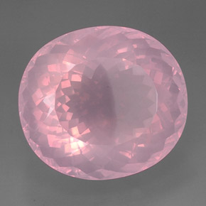 177.70 ct Pink Rose Quartz Stone, Natural Rose Quartz in Oval Facet Shape for Sale