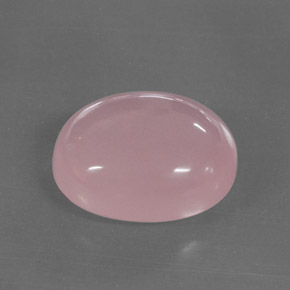 30.50 ct Pink Rose Quartz Gemstone, Rose Quartz Gem in Oval Cabochon Shape for Sale.
