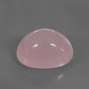 39.28 ct Pink Rose Quartz Stone, Natural Rose Quartz in Oval Cabochon Shape for Sale