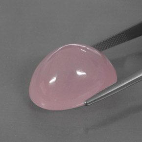 Rose Quartz Gemstone in 23.2 x 17.5 mm Size for Sale, Rose Quartz Stone in Pink Color
