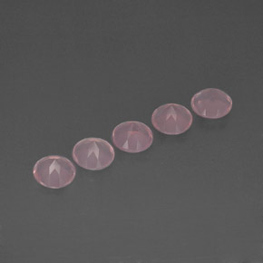 Rose Quartz Gemstone in 6 mm (calibrated) Size for Sale, Rose Quartz Stone in Pink Color