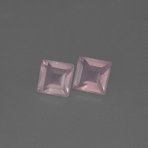 1.16 ct Pink Rose Quartz Stone, Natural Rose Quartz in Square Facet Shape for Sale