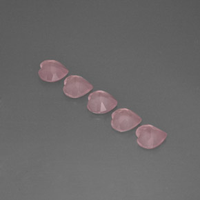 Rose Quartz Gemstone in 6 x 6 mm (calibrated) Size for Sale, Rose Quartz Stone in Pink Color