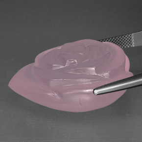 Rose Quartz Gemstone in 31.4 x 27.4 mm Size for Sale, Rose Quartz Stone in Pink Color