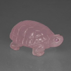 60.12 ct Pink Rose Quartz Stone, Natural Rose Quartz in Carved Hippopotamus Shape for Sale
