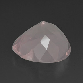 Rose Quartz Gemstone in 18 x 17.8 mm Size for Sale, Rose Quartz Stone in Light Pink Color
