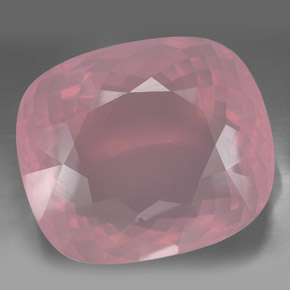 267.60 ct Pink Rose Quartz Gemstone, Rose Quartz Gem in Cushion-Cut Shape for Sale.
