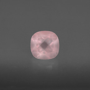 0.90 ct Pink Rose Quartz Gemstone, Rose Quartz Gem in Cushion-Cut Shape for Sale.