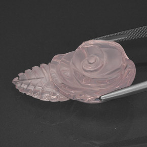 Rose Quartz Gemstone in 30.9 x 20.5 mm Size for Sale, Rose Quartz Stone in Pink Color