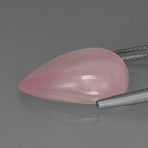 Rose Quartz Gemstone in 20.8 x 13.8 mm Size for Sale, Rose Quartz Stone in Pink Color