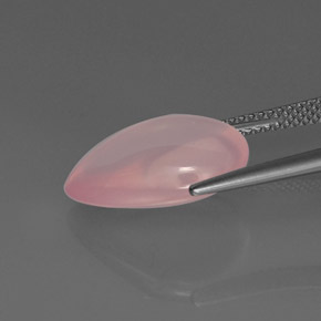 Rose Quartz Gemstone in 15.9 x 11.5 mm Size for Sale, Rose Quartz Stone in Pink Color