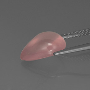 Rose Quartz Gemstone in 14.2 x 9.8 mm Size for Sale, Rose Quartz Stone in Pink Color