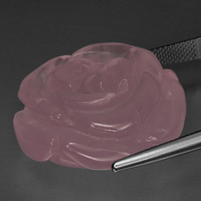 Rose Quartz Gemstone in 26.7 x 26.6 mm Size for Sale, Rose Quartz Stone in Pink Color