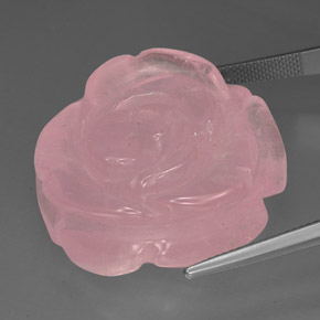 Rose Quartz Gemstone in 29.3 x 28.6 mm Size for Sale, Rose Quartz Stone in Pink Color