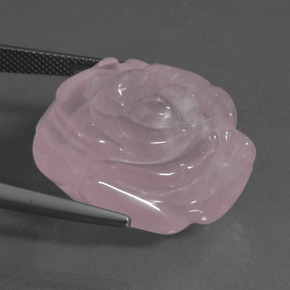 Rose Quartz Gemstone in 25.3 x 24.9 mm Size for Sale, Rose Quartz Stone in Light Pink  Color