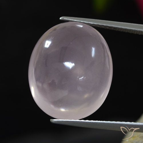 17.48ct Natural Very Light Pink Rose Quartz, Oval, Transparent