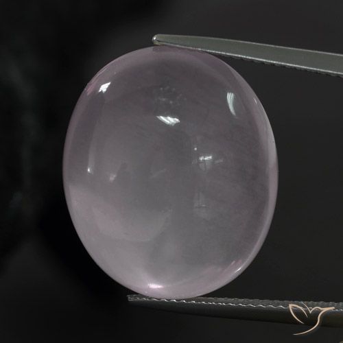 25.98 ct Pink Rose Quartz Gemstone, Rose Quartz Gem in Oval Cabochon Shape for Sale.