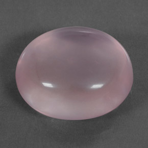 35.78 ct Pink Rose Quartz Gemstone, Rose Quartz Gem in Oval Cabochon Shape for Sale.
