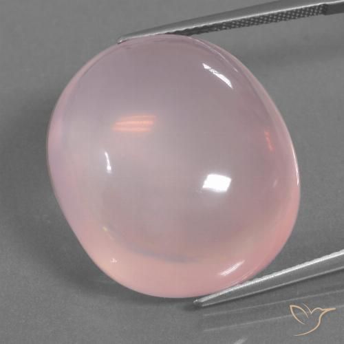 45.90ct Natural Light Pink Rose Quartz, Oval, Transparent